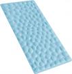 othway soft rubber non-slip bathtub mat with strong suction cups - lake blue logo