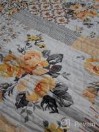 img 1 attached to Lightweight 100% Cotton Quilt Set - Queen Size, 3 Pcs Reversible Patchwork Coverlet For All Seasons. review by Jenn Arnold