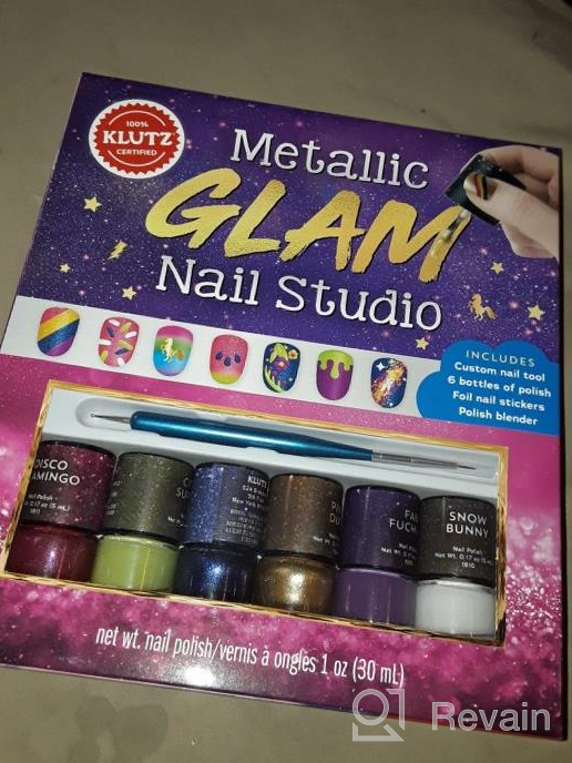 img 1 attached to Metallic Glam Nail Studio Kit By Klutz - Engaging Activity For Creativity And Fun review by Sameer Hilton