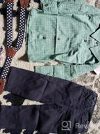 картинка 1 прикреплена к отзыву 👔 Наборы одежды для малышей Nwada для мальчиков | Детские вечерние костюмы | 4-х предметные комплекты с длинными рукавами и галстуком-бабочкой + брюки с подтяжками (от 6 месяцев до 4 лет) от Aaron Ethridge