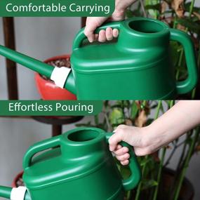 img 1 attached to Large 1 Gallon Watering Can With Detachable Sprinkler Head - ONEDONE Indoor And Outdoor Watering Can For Houseplants, Garden Flowers, And More - Includes Green Squeeze Bottle