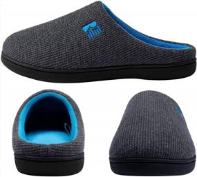 img 3 attached to Stay Cozy With RockDove Men'S Two-Tone Memory Foam Slipper