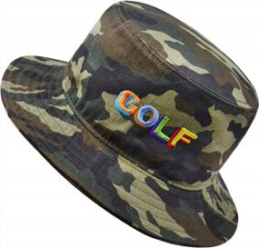 img 3 attached to Unisex 100% Cotton Summer Travel Bucket Beach Sun Hat Outdoor Cap Camo Packable