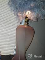 картинка 1 прикреплена к отзыву White Feather Lamp Shade 11.8" Diameter For Ceiling Pendant Light, Table & Floor Lamps - Living Room, Bedroom, Wedding Decor от Lenny Sullivan