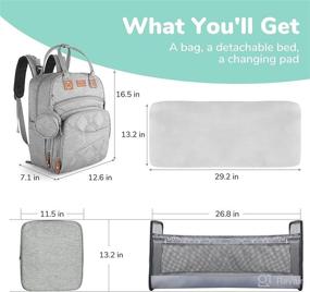 img 2 attached to Diaper Bag Backpack Multifunction Waterproof Diapering for Diaper Bags