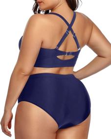 img 3 attached to 👙 Daci Women's Bikini Waisted Swimsuit Bathing Clothing - available at Swimsuits & Cover Ups