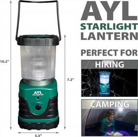 img 1 attached to AYL Starlight - Water Resistant - Shock Proof - Battery Powered Ultra Long Lasting Up To 6 Days Straight - 1000 Lumens Ultra Bright LED Lantern - Perfect Camping Lantern For Hiking, Camping