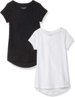 amazon essentials 2 pack beauty x small girls' clothing ~ tops, tees & blouses logo