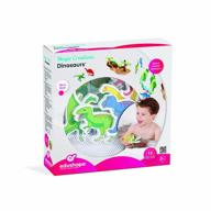 let your child's imagination soar with edushape's dinosaur magic creations foam sticker bath play set - create endless scenes with wet and stick foam pieces! логотип