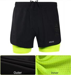 img 3 attached to ARSUXEO Men'S Running Shorts 2 In 1 - Active Training & Comfort