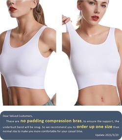 img 3 attached to FITATH Womens Seamless Sport Bra Women's Clothing in Lingerie, Sleep & Lounge