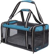 🐱 jessvgo large foldable cat carrier - 19.7 inches, travel bag for big cats, soft-sided pet carrier for medium-large cats & small dogs, escape-proof design, 3 entrances, auto lock zipper logo
