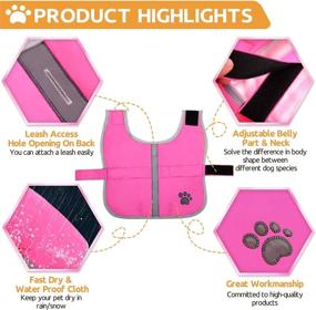 img 1 attached to 🐶 Queenmore Reversible Winter Fleece Dog Vest - Waterproof Pet Jacket for Cold Weather - Available in XS, S, M, L, XL Sizes