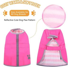 img 3 attached to 🐶 Queenmore Reversible Winter Fleece Dog Vest - Waterproof Pet Jacket for Cold Weather - Available in XS, S, M, L, XL Sizes