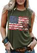 umsuhu 4th of july tank tops shirts for women american us flag graphic patriotic tank tops shirts logo