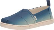 toms alpargata loafer indigo little girls' shoes ~ flats логотип