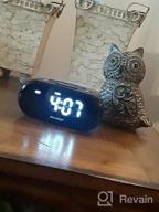 img 1 attached to REACHER Weekday/Weekend Dual Alarm Clock With 2 USB Ports, 5 Wake Up Sounds, Adjustable Volume, LED Digital Display, Big Digits, 0-100% Dimmer, Snooze, 12/24 Hours, Small Size For Bedside Desk review by Michelle Marie