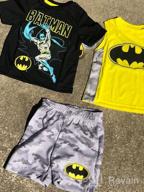 img 1 attached to Warner Bros. Batman and The Flash Superhero Short Sleeve T-Shirt, Tank Top, and Mesh Shorts Set for Justice League Boys review by Jack Malloy