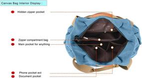 img 2 attached to Винтажные сумки-шоппер Mulit с карманом на плече