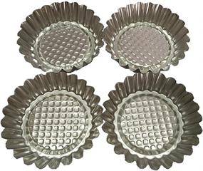 img 4 attached to MYStar Set Of 20 Fluted Non-Stick Tart Molds - Perfect For Mini Pies And Tarts!