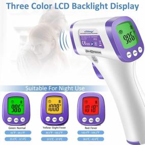 img 1 attached to EZthings Heavy Duty LCD Display Non-Contact Infrared Forehead Thermometer For Medical Offices, Hospitals (White, Heavy Duty)