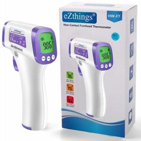 img 4 attached to EZthings Heavy Duty LCD Display Non-Contact Infrared Forehead Thermometer For Medical Offices, Hospitals (White, Heavy Duty)