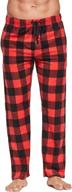 cyz fleece pajama black plaid men's clothing in sleep & lounge logo