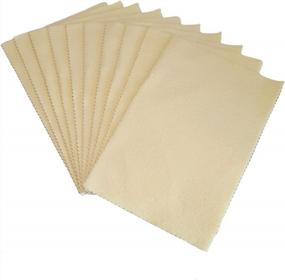 img 4 attached to 🌞 Pack of 10 Sunshine Silver Polishing Cloths for Enhanced Sterling Silver, Gold, Brass, and Copper Jewelry Polishing