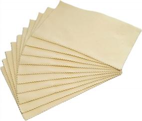 img 3 attached to 🌞 Pack of 10 Sunshine Silver Polishing Cloths for Enhanced Sterling Silver, Gold, Brass, and Copper Jewelry Polishing