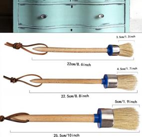 img 1 attached to Upgrade Your DIY Game With A Premium 3 Piece Chalk Paint Brush Set For Furniture And Home Decor