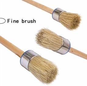 img 3 attached to Upgrade Your DIY Game With A Premium 3 Piece Chalk Paint Brush Set For Furniture And Home Decor