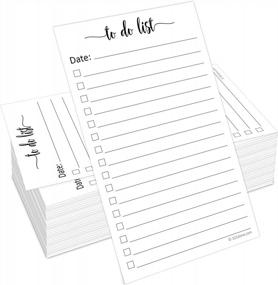 img 4 attached to Set Of 100 Vertical To-Do List Cards By 321Done - 3" X 5" Double-Sided Notecards With Date Checklist - Made In USA With Thick Card Stock And Simple Script Design