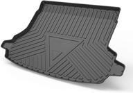 🚗 cqlights forester cargo liner: heavy duty rubber trunk mat for subaru forester 2019-2022 - waterproof, black logo