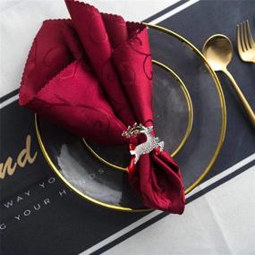 img 2 attached to Sparkle And Shine With Stunning Deer Napkin Rings - Ideal For Holiday Gatherings And Special Occasions!