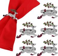sparkle and shine with stunning deer napkin rings - ideal for holiday gatherings and special occasions! logo