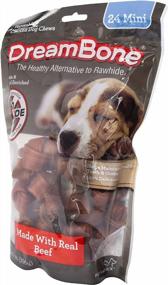 img 2 attached to DreamBone Mini Chews With Real Beef 24 Count, Rawhide-Free Chews For Dogs, DBB-02442, Mini, 24 Pieces/Pack