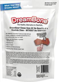 img 3 attached to DreamBone Mini Chews With Real Beef 24 Count, Rawhide-Free Chews For Dogs, DBB-02442, Mini, 24 Pieces/Pack