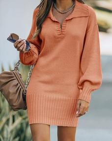 img 3 attached to Get Cozy And Chic With BerryGo'S Women'S Turtleneck Long Sweater Dress