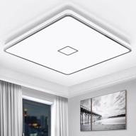 stylish and waterproof ceiling light for kitchen, bathroom, and bedroom: airand led square flush mount fixture logo