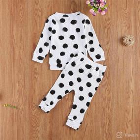 img 2 attached to Newborn Pajamas Crewneck Leggings Sleepwear Apparel & Accessories Baby Boys good in Clothing