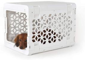 img 4 attached to 🐾 KindTail PAWD: Portable and Stylish Fully Collapsible Dog Crate for Small Dogs and Cats, Perfect for Pet Travel and Kennel Purposes