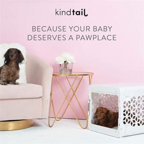 img 3 attached to 🐾 KindTail PAWD: Portable and Stylish Fully Collapsible Dog Crate for Small Dogs and Cats, Perfect for Pet Travel and Kennel Purposes