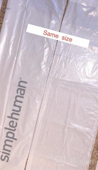 img 1 attached to Plasticplace 5.3 Gallon White Drawstring Garbage Bags Compatible With Simplehuman Code D Trash Cans (100 Count) - 15.75" X 28 review by Tony Jockheck
