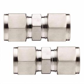 img 3 attached to Beduan 6Mm Stainless Steel Equal Straight Connect Compression Fitting For Tubing Pipe Line (Pack Of 2)