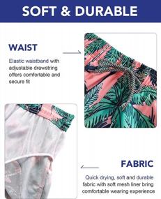img 1 attached to Quick Dry Men'S Swim Trunks With Mesh Lining And Pockets - 4-Way Stretch Water Repellent Beach Shorts For Ultimate Swimwear Performance.