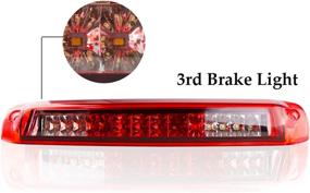 img 3 attached to 1999-2006 Chevy Silverado/GMC Sierra LED 3rd Third Brake/Cargo Light - High Mount Lamp, GMT800 Red (Electroplating Housing)