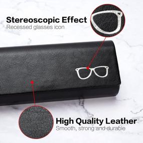 img 1 attached to Lightweight & Portable Hard Shell Eyeglasses Case For Women & Men - Vemiss
