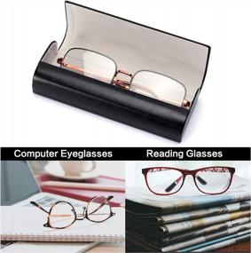 img 3 attached to Lightweight & Portable Hard Shell Eyeglasses Case For Women & Men - Vemiss
