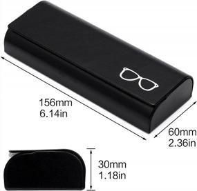 img 2 attached to Lightweight & Portable Hard Shell Eyeglasses Case For Women & Men - Vemiss