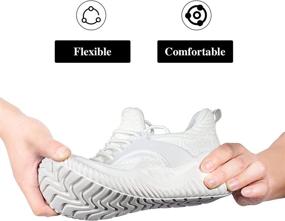 img 3 attached to Jogging Sneakers Lightweight Comfortable Athletic Women's Shoes ~ Athletic